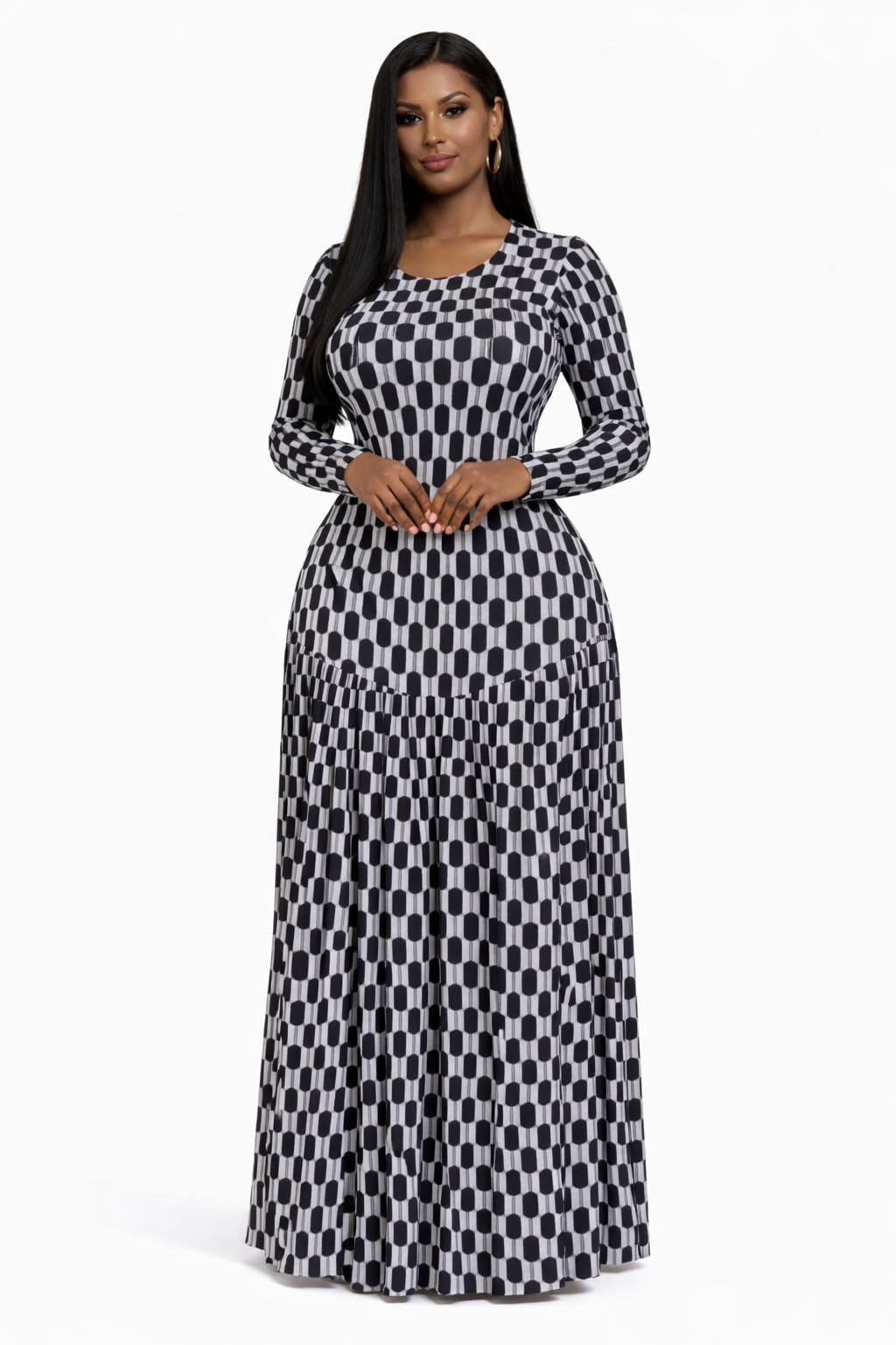 Aurelle Geometric Dress