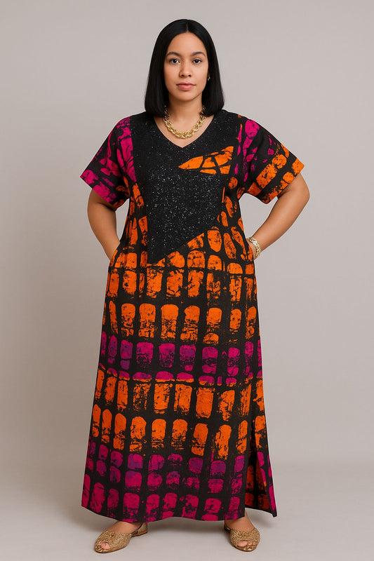 Bubu gown multi-colour