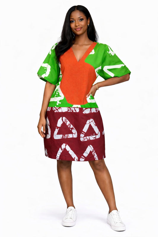 Verdant Ember Dress